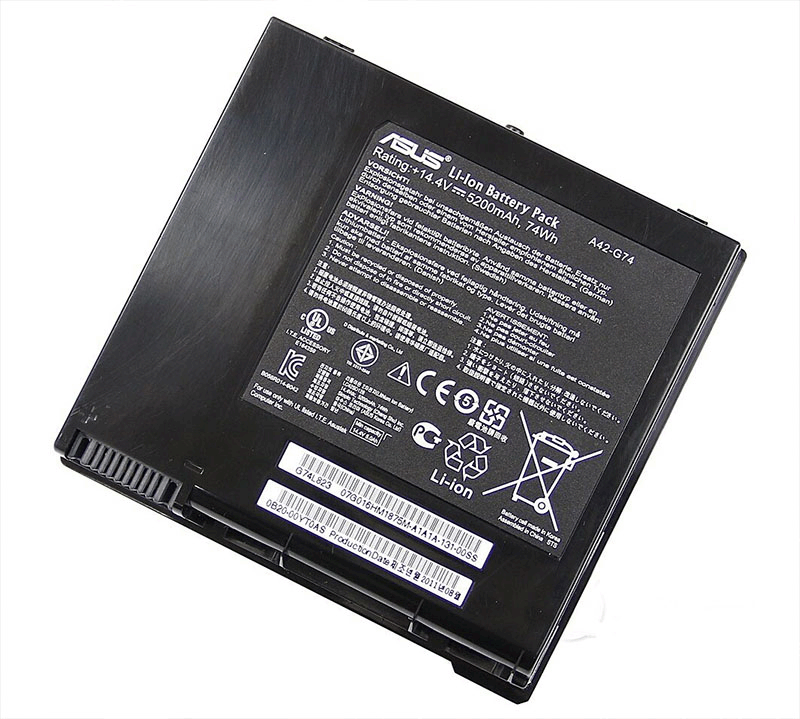 Batteria Compatibile Per Asus G74S, G74SX, G74JH – 5200mAh, 14.4V, 8 Celle, Li-Ion, A42-G74 - 2